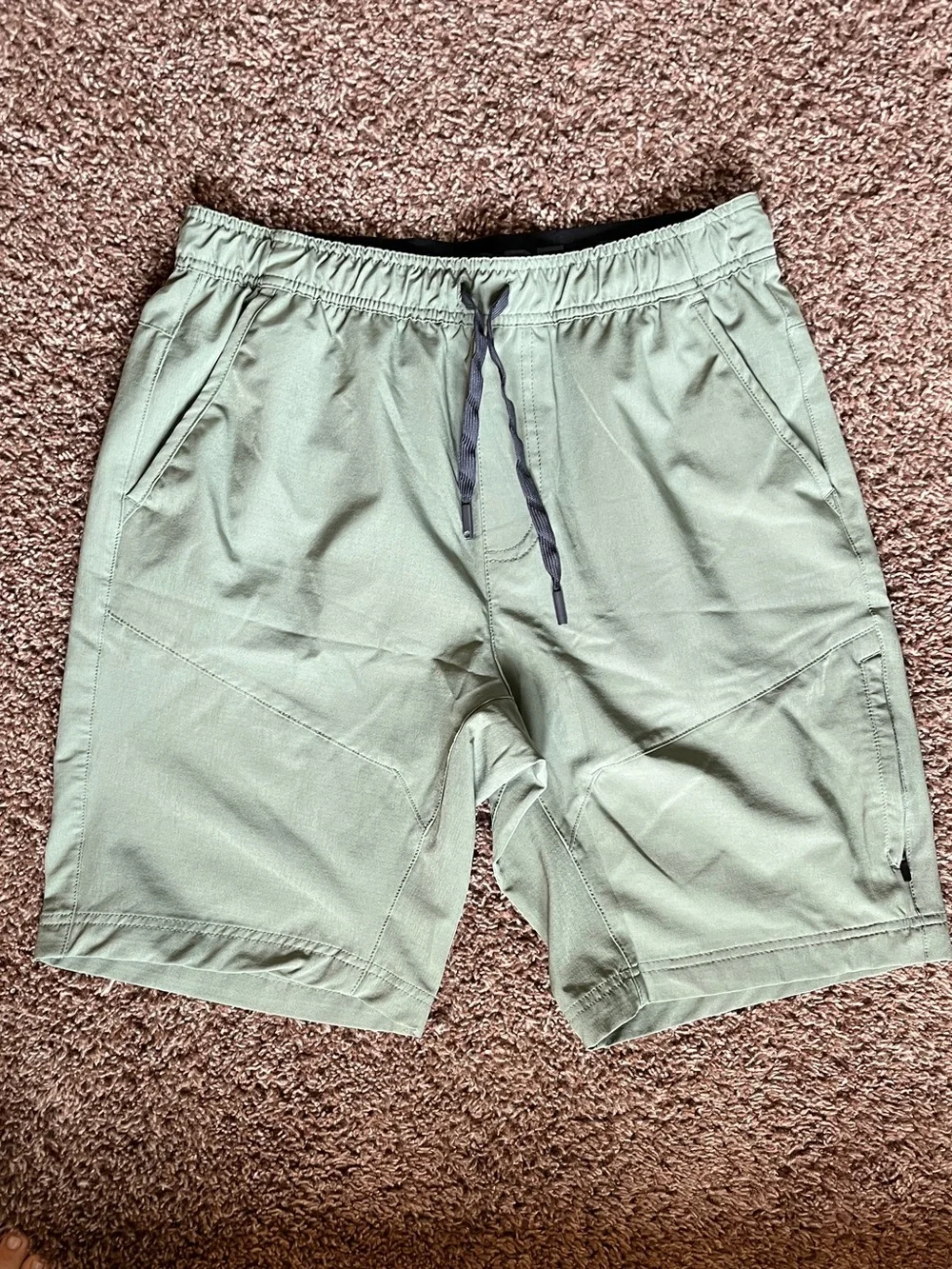 Gerry Men's Light Olive Drawstring Athletic Shorts